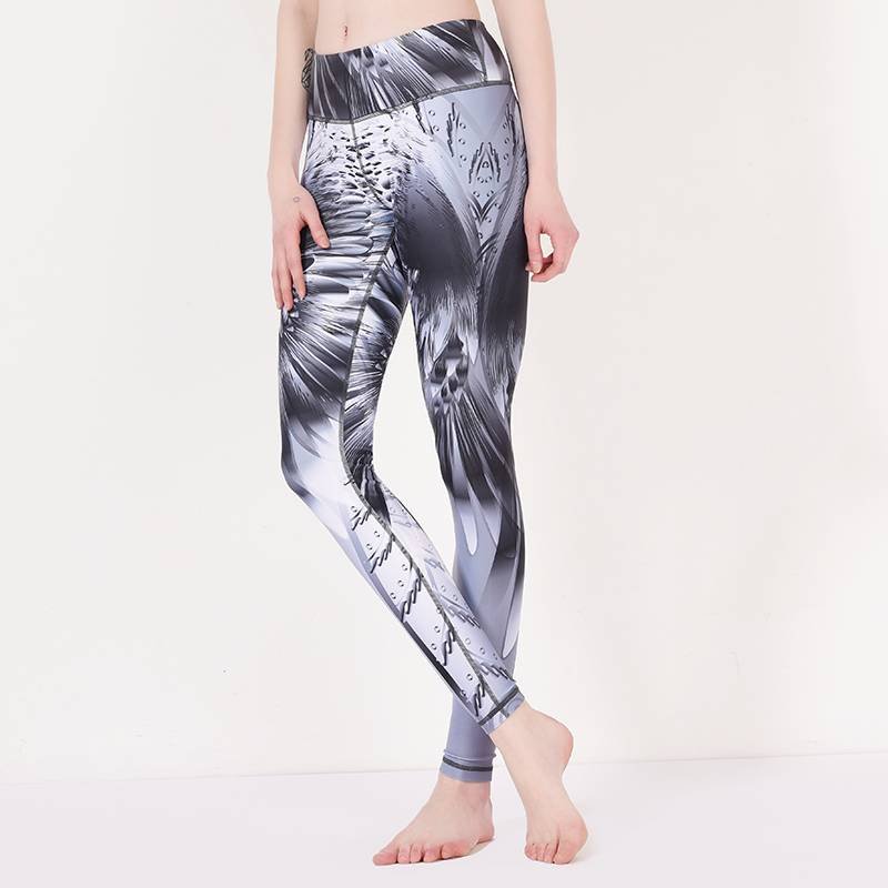 INGOR Patterned sports leggings custom women yoga pants print Y1912P03 Leggings image10