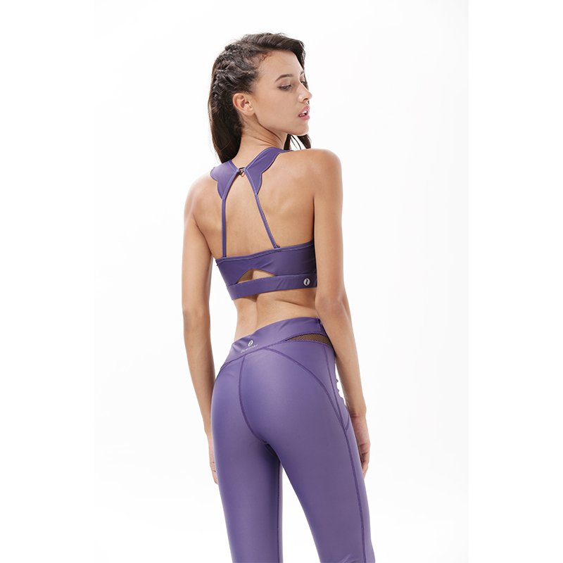 INGOR INGOR Adjustable Purple Padded Sports Bra Y1921B22 Sports bra image2
